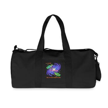 Chaos Frogs: Vortex of Color - Recycled Canvas Sports Bag by Stanley/Stella - black - Front