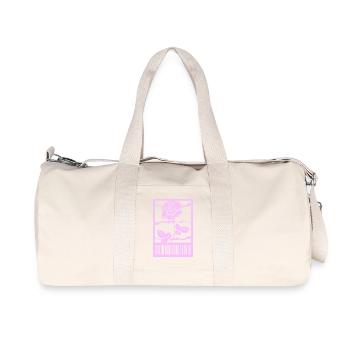 Gothic Rose Stacheldraht Strichcode Urban Style - Recycelte Canvas-Sporttasche von Stanley/Stella - Naturweiß - Vorne