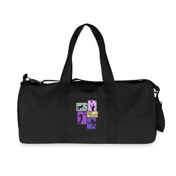 Volleyball Girls Beach Volleyball Volleyball Player - Recycled Canvas Sports Bag by Stanley/Stella - black - Front