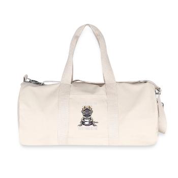 Its Fine Im Fine Coffee Bearded Dragon Humor - Recycled Canvas Sports Bag by Stanley/Stella - natural - Front