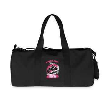 UTV Off Road Girl Woman 4 Wheeler Side by side - Recycled Canvas Sports Bag by Stanley/Stella - black - Front