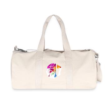 NON. 17 NUMÉRO 17 BASKET 17E ANNIVERSAIRE - Sac de sport en toile recyclée Stanley/Stella - blanc naturel - Devant