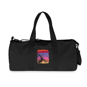 Aerialist Vintage Cloud Swing Trapezoid - Recycled Canvas Sports Bag by Stanley/Stella - black - Front