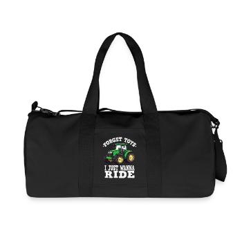 I want to drive a tractor - Recycled Canvas Sports Bag by Stanley/Stella - black - Front