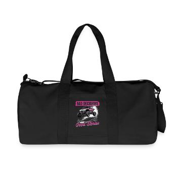 UTV Off Road Girl Woman 4 Wheeler Side by side - Recycled Canvas Sports Bag by Stanley/Stella - black - Front