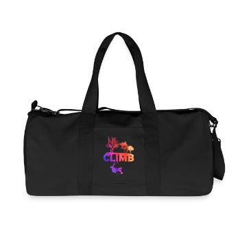 Climb Gradient Silhouette - Recycelte Canvas-Sporttasche von Stanley/Stella - Schwarz - Vorne