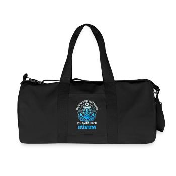 Opa DAS ALTERSHEIM KANN WARTEN FAHR NACH BÜSUM - Recycelte Canvas-Sporttasche von Stanley/Stella - Schwarz - Vorne