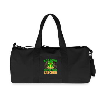 Frog Catcher Not A Slacker Frog - Recycled Canvas Sports Bag by Stanley/Stella - black - Front