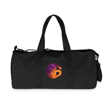 NUMMER 6 BASKETBALL 6. GEBURTSTAG - Recycelte Canvas-Sporttasche von Stanley/Stella - Schwarz - Vorne