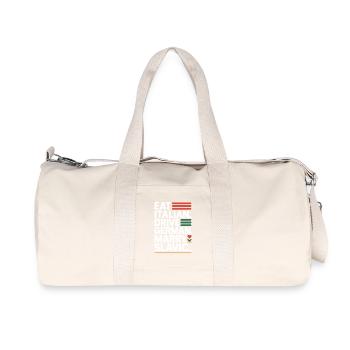 Eat Italian Drive German Marry Slavic Balkan Auto - Recycled Canvas Sports Bag by Stanley/Stella - natural - Front