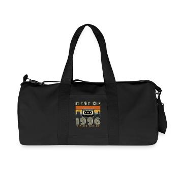 1996 Vintage Retro Birthday Gift - Recycled Canvas Sports Bag by Stanley/Stella - black - Front