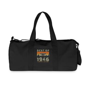1946 Vintage Rétro Cadeau D'anniversaire - Sac de sport en toile recyclée Stanley/Stella - noir - Devant