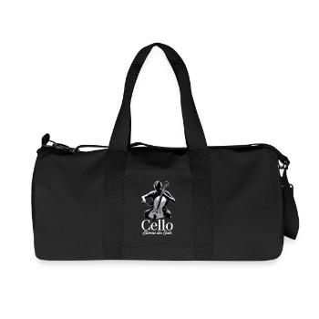 Cello Stimme der Seele - Spruch für Cellisten - Recycelte Canvas-Sporttasche von Stanley/Stella - Schwarz - Vorne