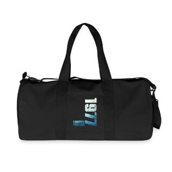 49th Birthday Man Woman 49 Year Old 1977 Gift - Recycled Canvas Sports Bag by Stanley/Stella - black - Front