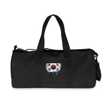 Drapeau coréen dégoulinant - Sac de sport en toile recyclée Stanley/Stella - noir - Devant