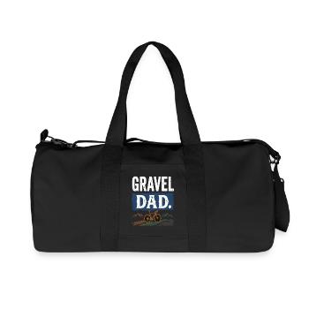 Gravel Dad Bike Dad Bike Adventure - Recycled Canvas Sports Bag by Stanley/Stella - black - Front