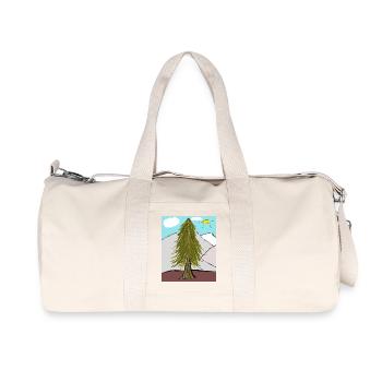Nadelwald am Bergsonnenglanz - Recycelte Canvas-Sporttasche von Stanley/Stella - Naturweiß - Vorne