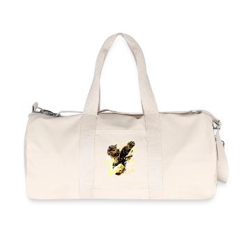 Fly Alone Eagle Quote Art - Recycled Canvas Sports Bag by Stanley/Stella - natural - Front