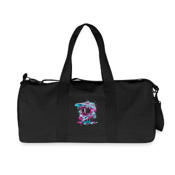 Motocross, Motocross Rider, Dirt Bike, Dirt Biker - Recycled Canvas Sports Bag by Stanley/Stella - black - Front