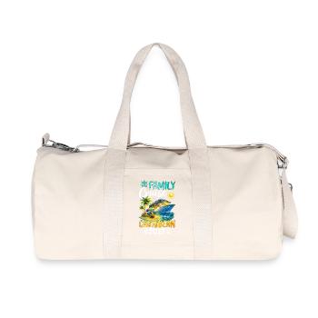 Family Cruise Caribbean 2027 - Recycelte Canvas-Sporttasche von Stanley/Stella - Naturweiß - Vorne