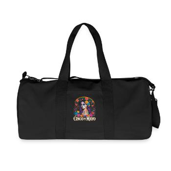 Cinco Mayo Sugar Skull Fiesta - Sac de sport en toile recyclée Stanley/Stella - noir - Devant
