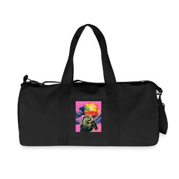 Döner Otter - Recycelte Canvas-Sporttasche von Stanley/Stella - Schwarz - Vorne