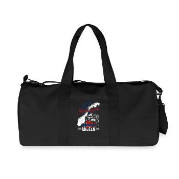 Norwegen Angeln Tour 2026 - Angler Geschenk - Recycelte Canvas-Sporttasche von Stanley/Stella - Schwarz - Vorne