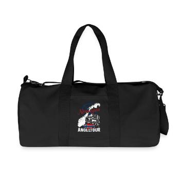 Norwegen Angeltour - Angler Geschenk - Recycelte Canvas-Sporttasche von Stanley/Stella - Schwarz - Vorne
