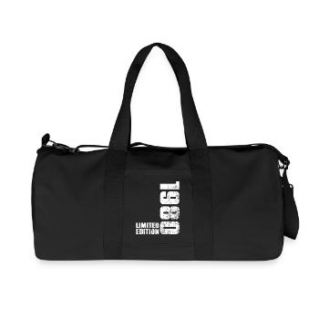 46 Year Old 1980 Man Woman Birthday Gift - Recycled Canvas Sports Bag by Stanley/Stella - black - Front