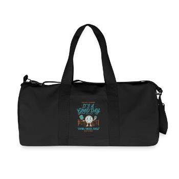 Pickleball Funny Player Good Day Time To Play - Recycled Canvas Sports Bag by Stanley/Stella - black - Front