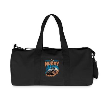 UTV Off Road 4 Wheeler Side by side - Recycled Canvas Sports Bag by Stanley/Stella - black - Front