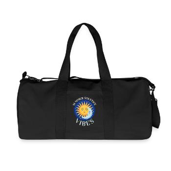 Litha Pagan: Sommersonnenwende, Mittsommer, Mittsommer, Mittsommer. - Recycelte Canvas-Sporttasche von Stanley/Stella - Schwarz - Vorne