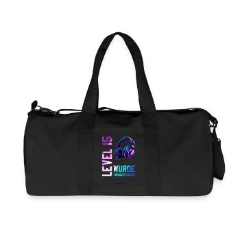15. Geburtstag Junge Mädchen Teenager Level 15 - Recycelte Canvas-Sporttasche von Stanley/Stella - Schwarz - Vorne