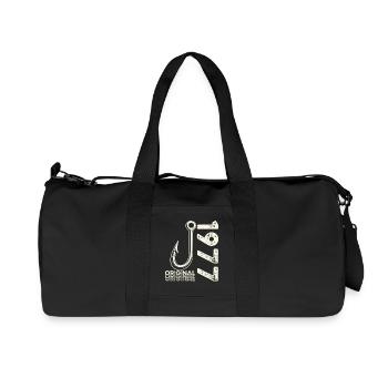 49e anniversaire cadeau Pêcheur pêcheur 1977 - Sac de sport en toile recyclée Stanley/Stella - noir - Devant