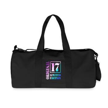 17e anniversaire Garçon Fille Adolescent Original 17 - Sac de sport en toile recyclée Stanley/Stella - noir - Devant