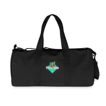 Port of Spain Trinidad and Tobago Holiday Souvenir - Recycled Canvas Sports Bag by Stanley/Stella - black - Front