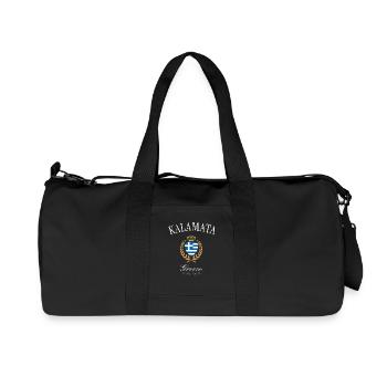Kalamata Greece Coat of Arms Crown Travel Souvenir - Recycled Canvas Sports Bag by Stanley/Stella - black - Front