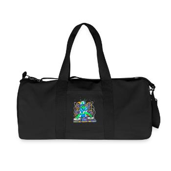 DJ Alien Space Music Produzent Tech Art - Recycelte Canvas-Sporttasche von Stanley/Stella - Schwarz - Vorne