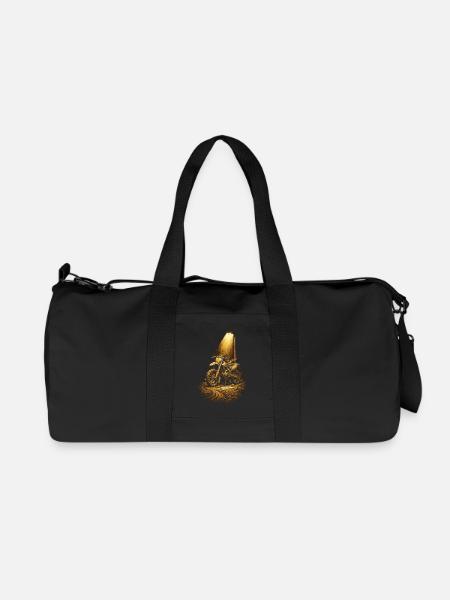 Dirtbike Dirt Bike Motocross - Recycled Canvas Sports Bag by Stanley/Stella - black