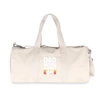 Papa mode toujours en activité Idée de cadeau drôle Père - Sac de sport en toile recyclée Stanley/Stella - blanc naturel - Devant