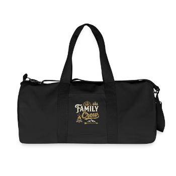 Aventure en plein air avec l’équipe familiale - Sac de sport en toile recyclée Stanley/Stella - noir - Devant