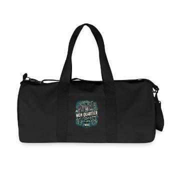 Mon Quartier - Recycelte Canvas-Sporttasche von Stanley/Stella - Schwarz - Vorne