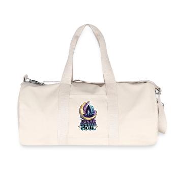 Mondmeditation, Mondachtsamkeit, Spirituell - Recycelte Canvas-Sporttasche von Stanley/Stella - Naturweiß - Vorne