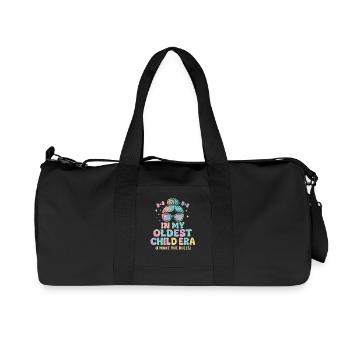 Daughter Family Humor In My Oldest Child Era - Recycled Canvas Sports Bag by Stanley/Stella - black - Front