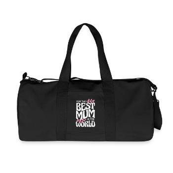 Best Mum in the World - Recycled Canvas Sports Bag by Stanley/Stella - black - Front