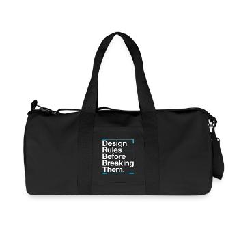 Éducateur designer : Règles de conception avant l’éducateur artistique - Sac de sport en toile recyclée Stanley/Stella - noir - Devant