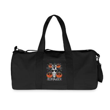 Safari Afrique Faune du Serengeti Zèbre d’Halloween - Sac de sport en toile recyclée Stanley/Stella - noir - Devant