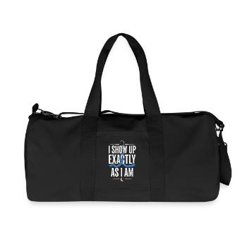 Alopecia Awareness Alopecia Areata Hair Loss - Recycled Canvas Sports Bag by Stanley/Stella - black - Front
