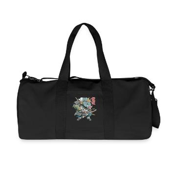 Boar Samurai Armor - Recycled Canvas Sports Bag by Stanley/Stella - black - Front
