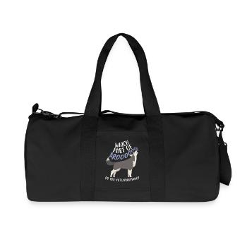 Sibirischer Husky-Hund Arooo - Recycelte Canvas-Sporttasche von Stanley/Stella - Schwarz - Vorne